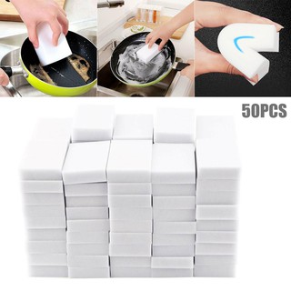 Bbyes 50pcs Sponge Multipurpose Cleaning Scrub Kitchen Dish Scrubber Wash Scouring Pad