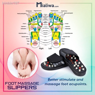 Health Slippers▫∈Reflexology Foot Massage Slippers, Acupuncture Foot Massager Sandals Acupoint Refle