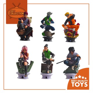 Naruto Anime 19th Generation Chess set of 6 Loose Mini Anime Figurine