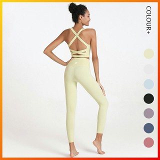 New 7 Color Lululemon Yoga Suit Lingerie Bra and Align Pants High Waist Leggings Set Purchased