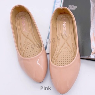 Korean Women Flat Doll shoes Glossy Fashion