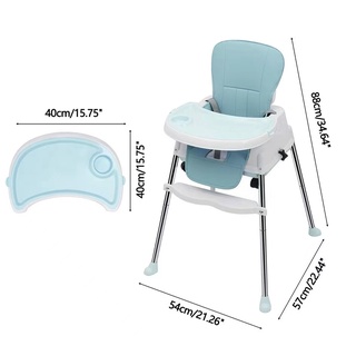 Foldable High Chair Booster Seat For Baby Dining Feeding, Adjustable Height & Removable Legs (5)
