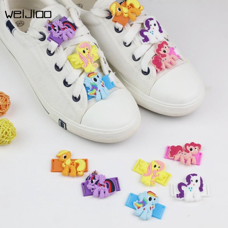My Little Pony Shoes Sneakers Buckle Accessories Gift Toys (1)