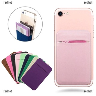 phone keychain▩☫✙Redhot Mobile phone back cards wallet credit id card holder adhesive sticker pocket
