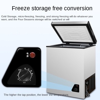Horizontal Mini Freezer Home Use and Commercial Use Freezer Small Dual-Use Energy-Saving Cabinet DTz
