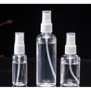 12PCS 30ml 50ml 100ml spray bottle hydration fine mist plastic spray bottle transparent bottle