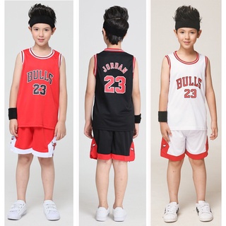 ✱NBA Chicago Bulls No.23 Jordan Jersey Kids Basketball Clothing Suits