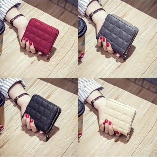 Korean Cute Fashion Women PU Leather Mini Wallet Card Key Holder