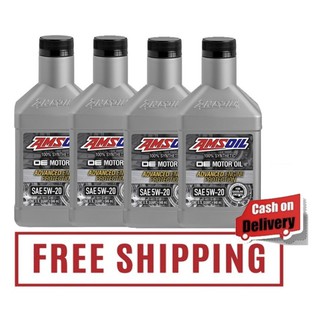 AMSOIL OE Motor Oil 5W20 Fully Synthetic GASOLINE ENGINE oil 4 Quarts FREE SHIPPING