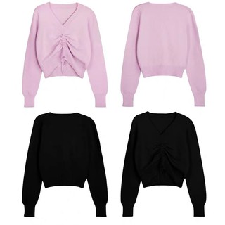 COD WEANIA Red Velvet Wendy Korean V-Neck Knit Women Tops Sweater Shirt (8)