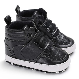 BabyL Baby Sneakers Baby Boys PU Shoes Footwear High Top Soft Sole (1)