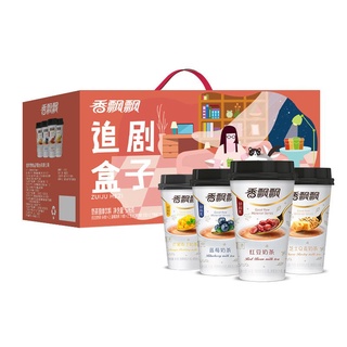 Xiangpiaopiao Milk Tea Binge-watching Box8Cup Gift Box Various Tastes Mix554g Breakfast Cup Pack Ins (4)