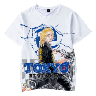 LFD Tokyo Revengers T-shirt Anime Short Sleeve Casual Tops Round Neck Tee Shirt Ken Ryuguji Mikey Plus Size (6)