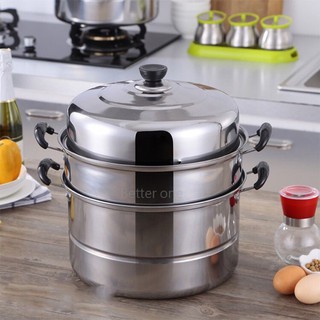 Hight-quality 2 Layer/3 Layer multifunctional 28cm Stainless Steel Steamer And Cooker