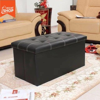 Multifunctional Folding Sofa Ottoman Rectangular Storage Stool Sit (Random Color) AS614