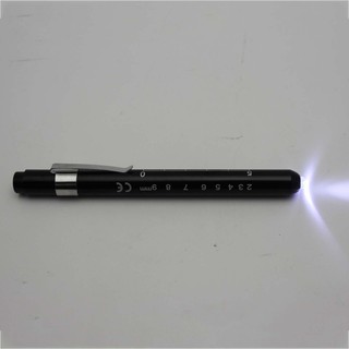 msy-Reusable LED PUPIL GAUGE Doctor Nurse Check Pen Light Medical Penlight