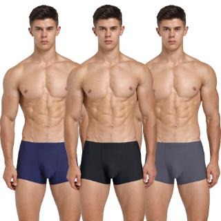 One-piece seamless,men underwear breathable men's briefs in thin, solid color, medium waist, L--3XL