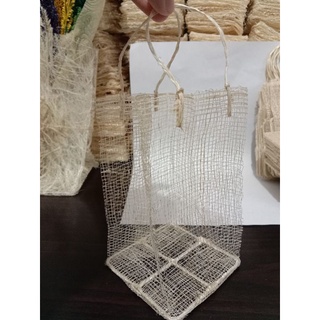 sinamay bag 3x5, sinamay bag with wire, souvenir holder, 3x3x5, gift bag, native, abaca bag, burlap