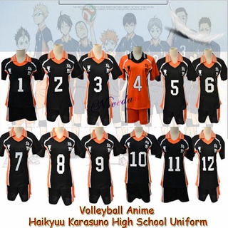 Volleyball Anime Haikyuu Karasuno High School Uniform Hinata Shyouyou Sportswear Jerseys Cosplay