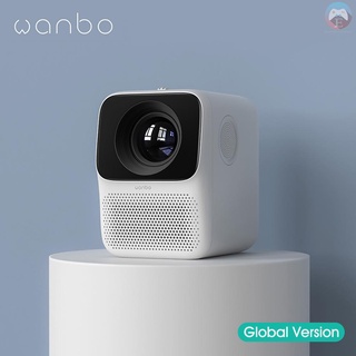 Ĕ Global Version Wanbo Projector T2 Free 1080P 150ANSI LCD 40-120inch Projection Vertical Keystone Correction USB/HDMI Portable Mini Home Theater Projector