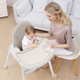 ✚⊙WJF Foldable High Chair Booster Seat For Baby Dining Feeding, Adjustable Height & Removable Legs