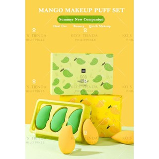 Mango Makeup Powder Puff Gift Set Beginner Makeup Accessories Girlfriend Gift set (2)