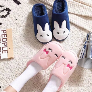 Rogue rabbit cute cartoon cotton slippers warm non-slip home cotton slippers indoor slippers