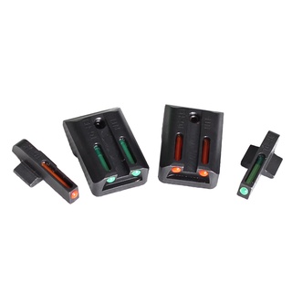 1911 Red Green Optical Fiber Sight Stainless Steel Material Front Rear Fit M1911 Red-Green Sighting Tool Mixable Color