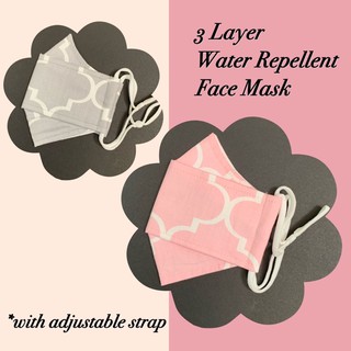 Water Repellent Washable Face Mask (3 Layer)