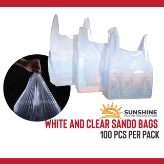 White and Clear Sando Bags - VIrgin or Biodegradable