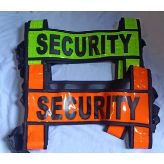 Security vest green and orange
