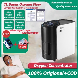 [Free Gift] Oxygen Concentrator, 1-7L/min Adjustable Portable Oxygen Machine for Home and Travel Use
