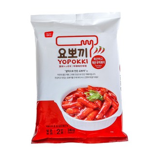 Yopokki Korea Sweet Hot Spicy Topokki Rice Cake 120g