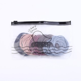 Ties Hair Tie Headdress Rope 100 Packs Seamless Rubber Korean Version Head Band (9)