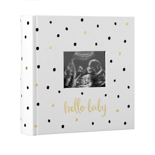 Pearhead 'Hello Baby' Baby Photo Album, Holiday Christmas Keepsake Gifts for Baby and New Parents