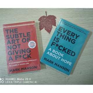 【Daily use at home】The Subtle Art of Not Giving a f ck + everything is f cked by Mark Manson books