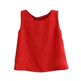 Baby Girl Sleeveless T-shirt+ Polka Dot Skirts (3)