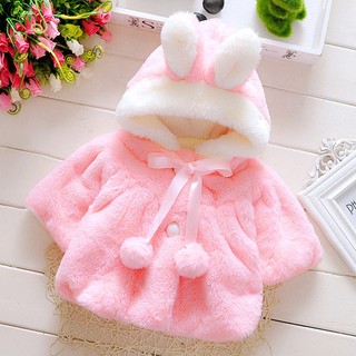 zesgoodBaby Infant Girls Autumn Winter Hooded Cloak Jacket Warm 8Ev2