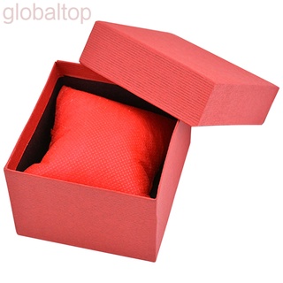 Gift Box Portable Watch Storage Case Cardboard Jewelry Package Organizer Container with Soft Pad
