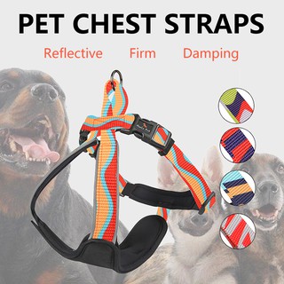【BOBO PET】Pet dog harness 3M reflective dog harness adjustable dog harness Small dog chest harness Large dog chest harness