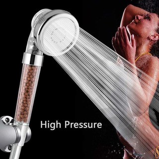 ℗♝WNC Pressure Booster ShowerHead Adjustable 3 Mode High Stone Stream Handheld Shower Head