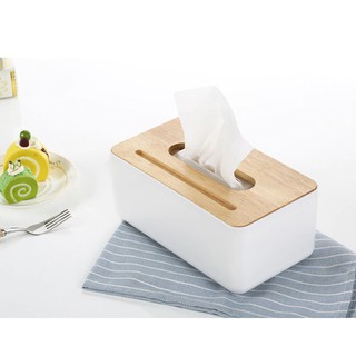 TB03 Nordic Wooden Tissue Box Bathroom Table Tissue Case Container Towel Napkin Tissue Holder (1)