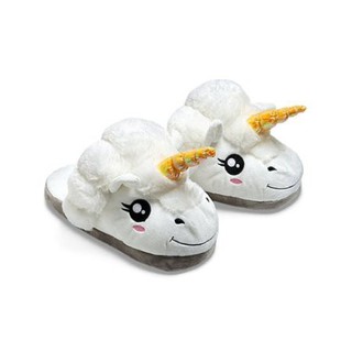 1Pair Plush Unicorn Slippers Winter Warm Grown Ups Indoor (1)
