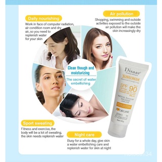 Set of 3 SUNSCREEN Disaar SPF 50+ 90+ Sunscreen Cream Women Facial Body Makeup Sunscreen Cream Oil-0