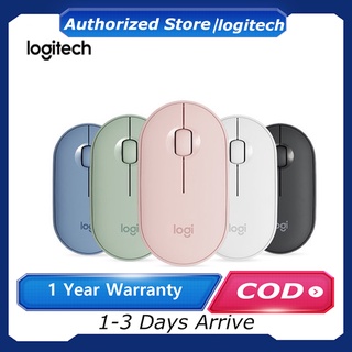 Logitech M350/M330/Dell WM126/Rapoo I35 Pebble Modern, Slim and Silent Bluetooth Wireless Mouse