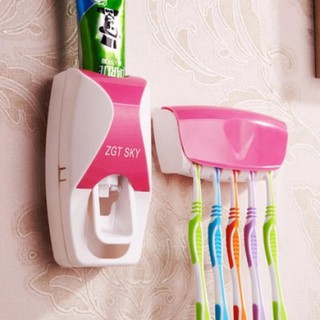 Tooth Paste Dispenser Automatic With Toothbrush holder