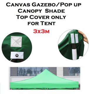 3X3M TENT COVER Canvas Gazebo Canopy Shade Top Cover Only