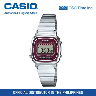 Casio Vintage (LA670WA-4DF) Silver Stainless Steel Digital Watch for Women