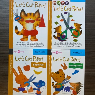 Kumon My First Steps Workbook Let's Cut Paper (real physical book)