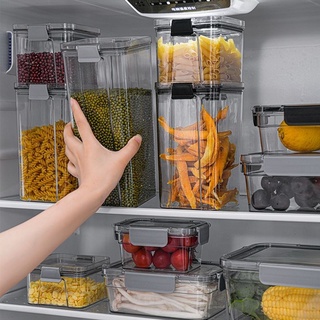 Transparent PET Box sealed refrigerator fresh-keeping kitchen food storage box